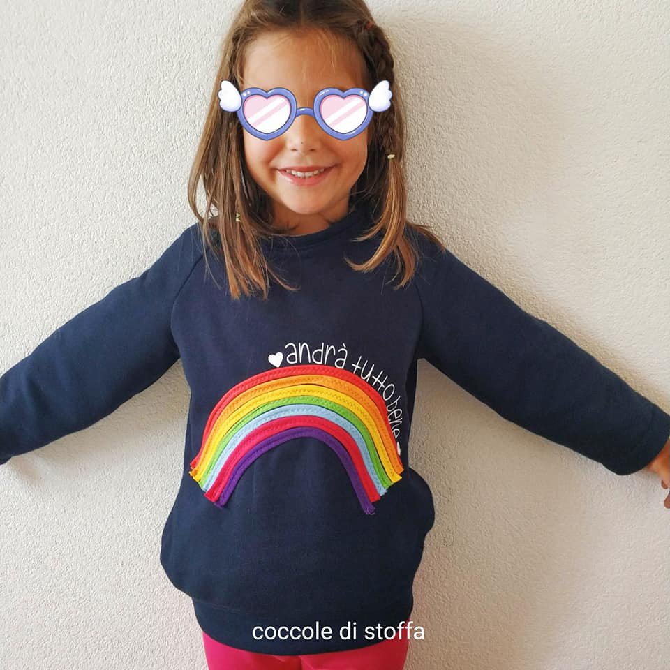 Felpa Raglan CARTAMODELLO PDF bambino 3 a 14 anni CON video tutorial