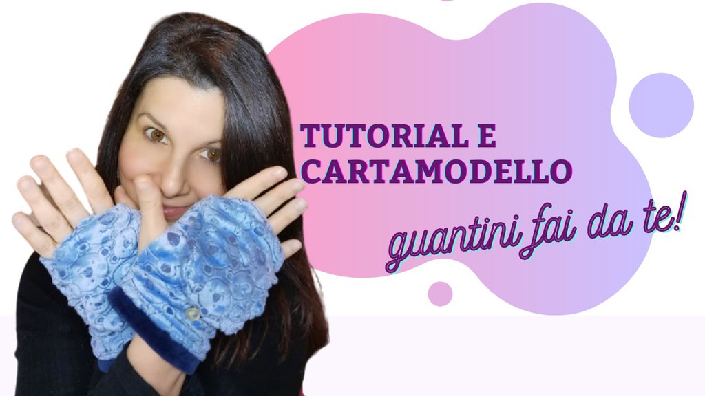 guantino muffola CARTAMODELLO PDF bambini e adulti con video tutorial