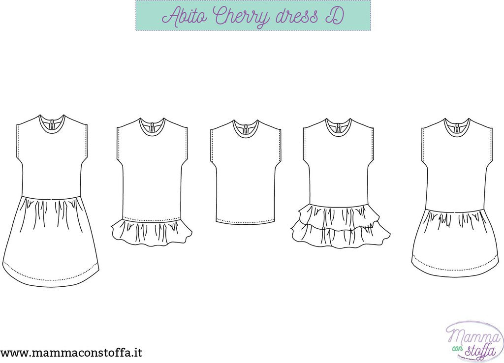 T-shirt CARTAMODELLO PDF donna cherry da taglia s a 4xl