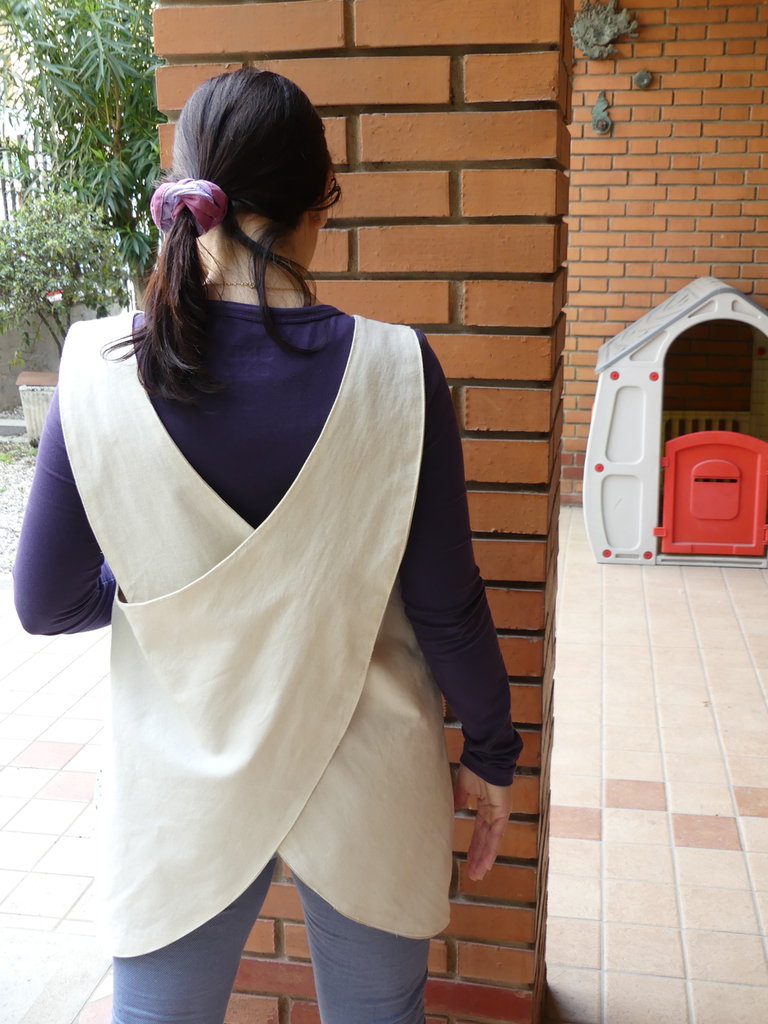Grembiule maestra CARTAMODELLO PDF da taglia S a 3XL Apron D con video tutorial