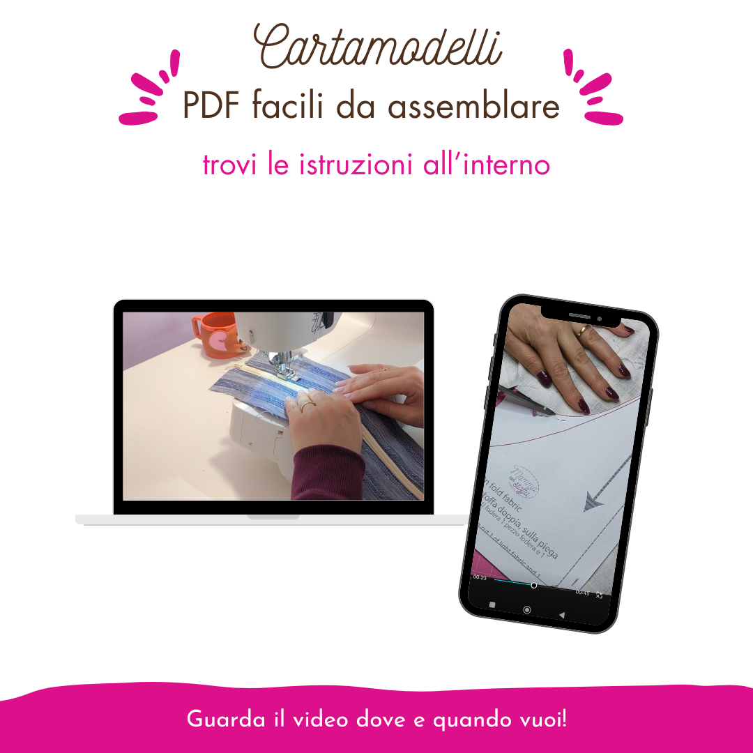 Cartamodelli zainetto e borsa zaibo ‘