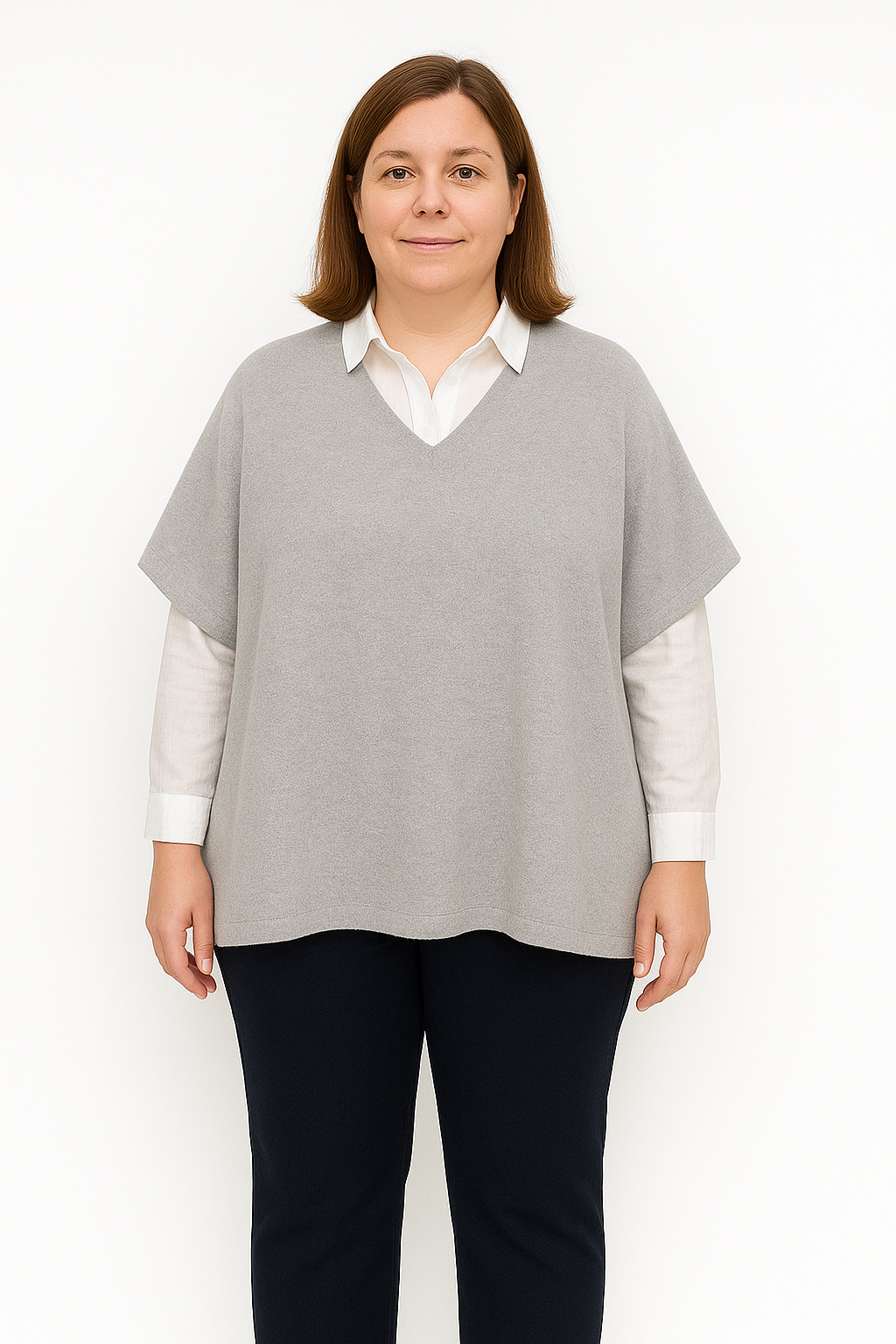 Maglia poncho donna CARTAMODELLO con VIDEO tutorial  da taglia S a 5XL