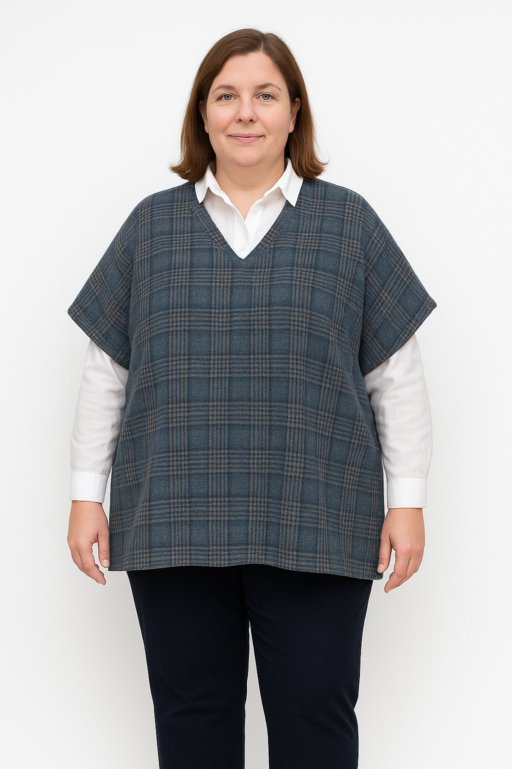 Maglia poncho donna CARTAMODELLO con VIDEO tutorial  da taglia S a 5XL