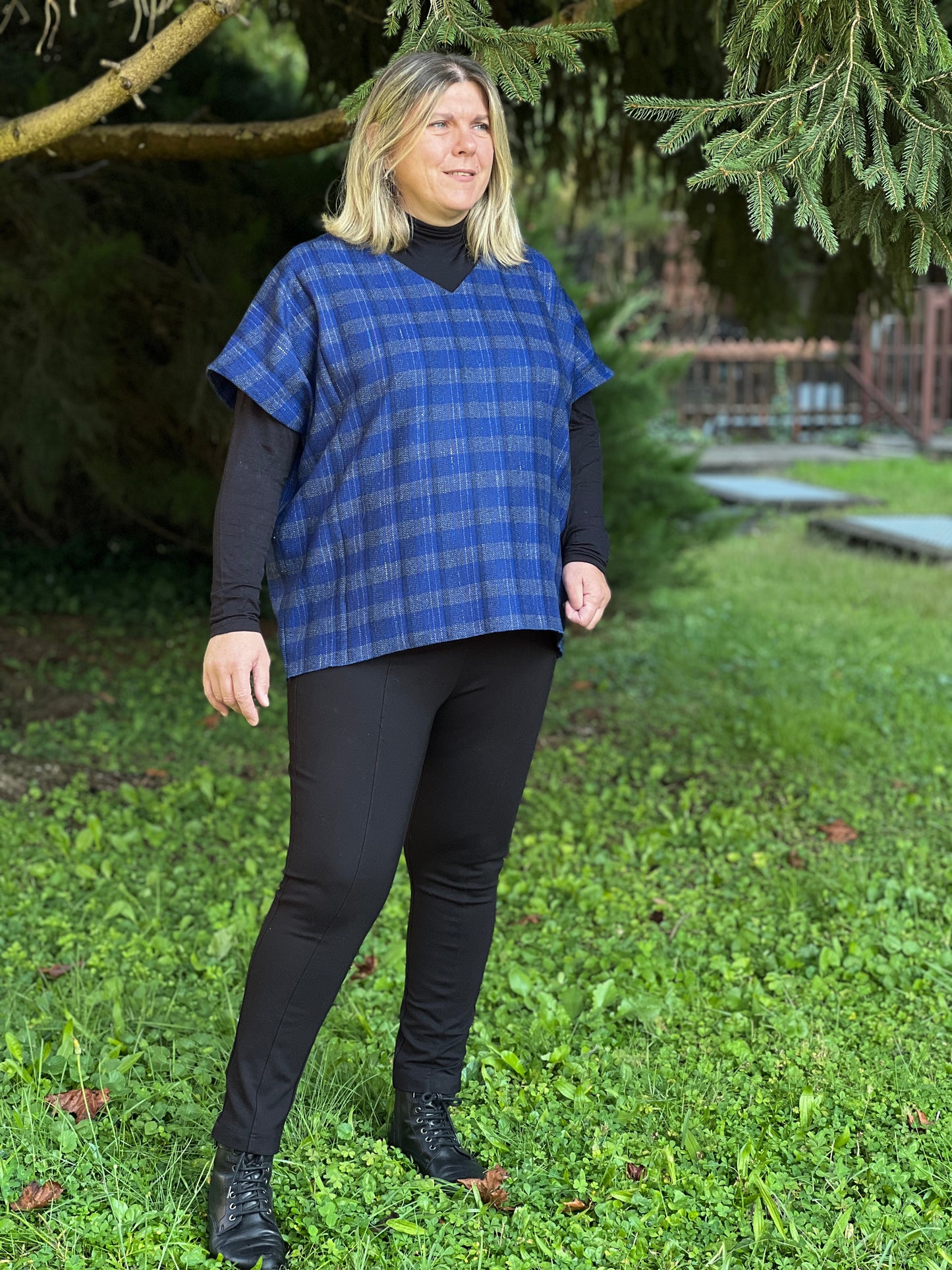Maglia poncho donna CARTAMODELLO con VIDEO tutorial  da taglia S a 5XL