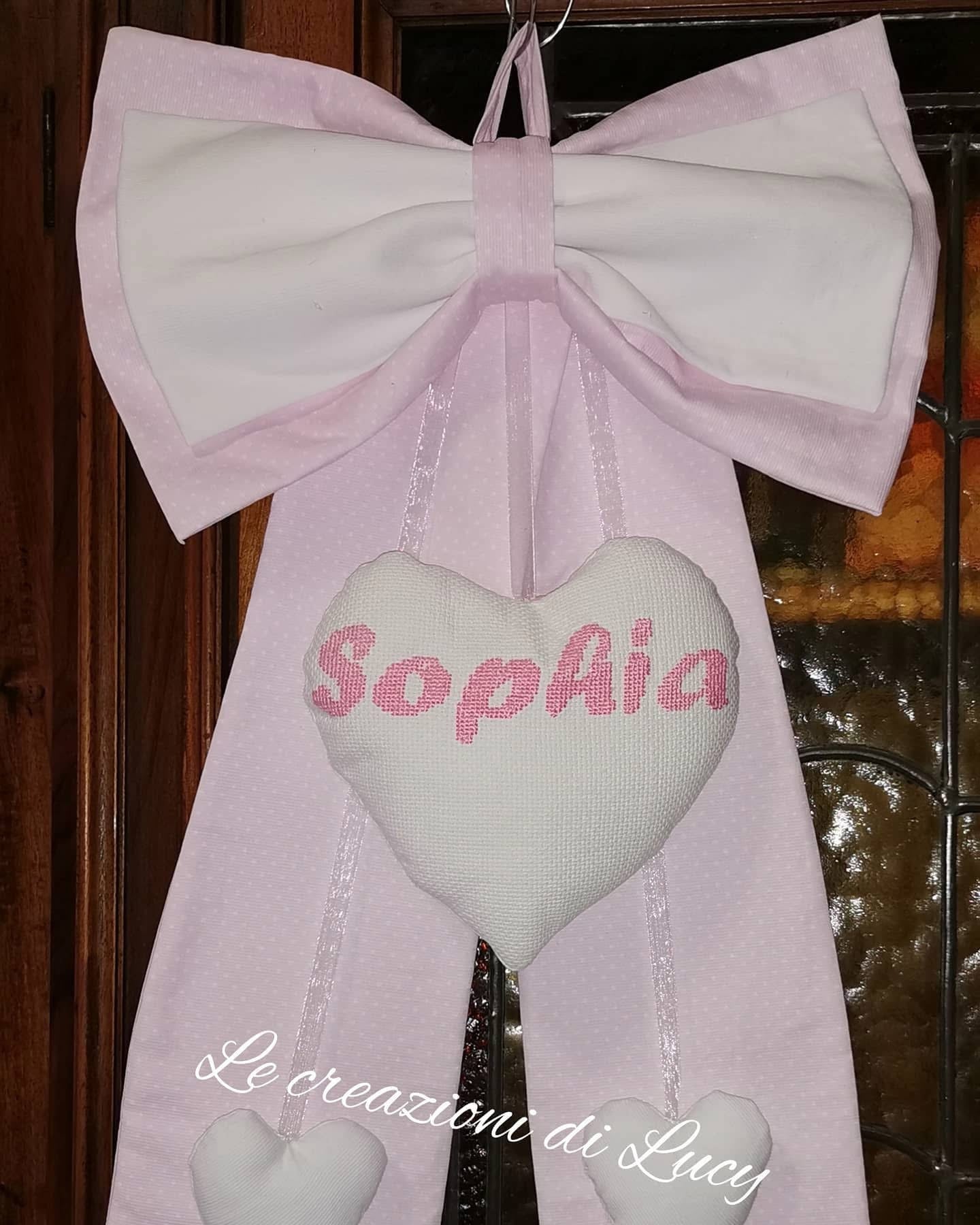 Fiocco Nascita o ornamentale CARTAMODELLO con VIDEO tutorial  in tre misure