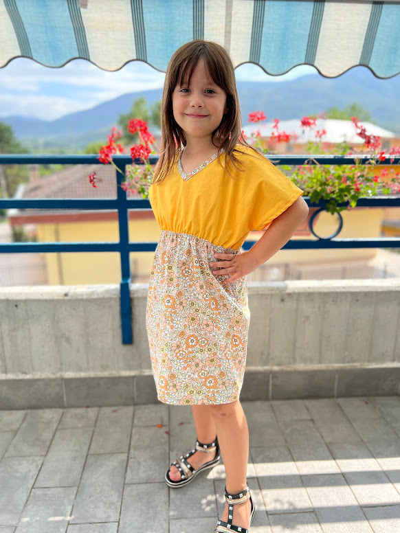 Cartamodello abito-copricostume-top bambina OLYMPIA da taglia 6 mesi a 12 anni