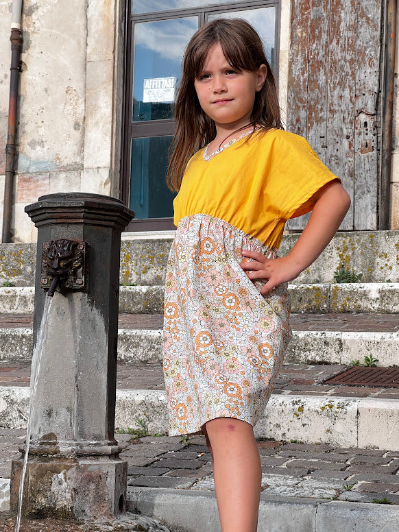 Cartamodello abito-copricostume-top bambina OLYMPIA da taglia 6 mesi a 12 anni