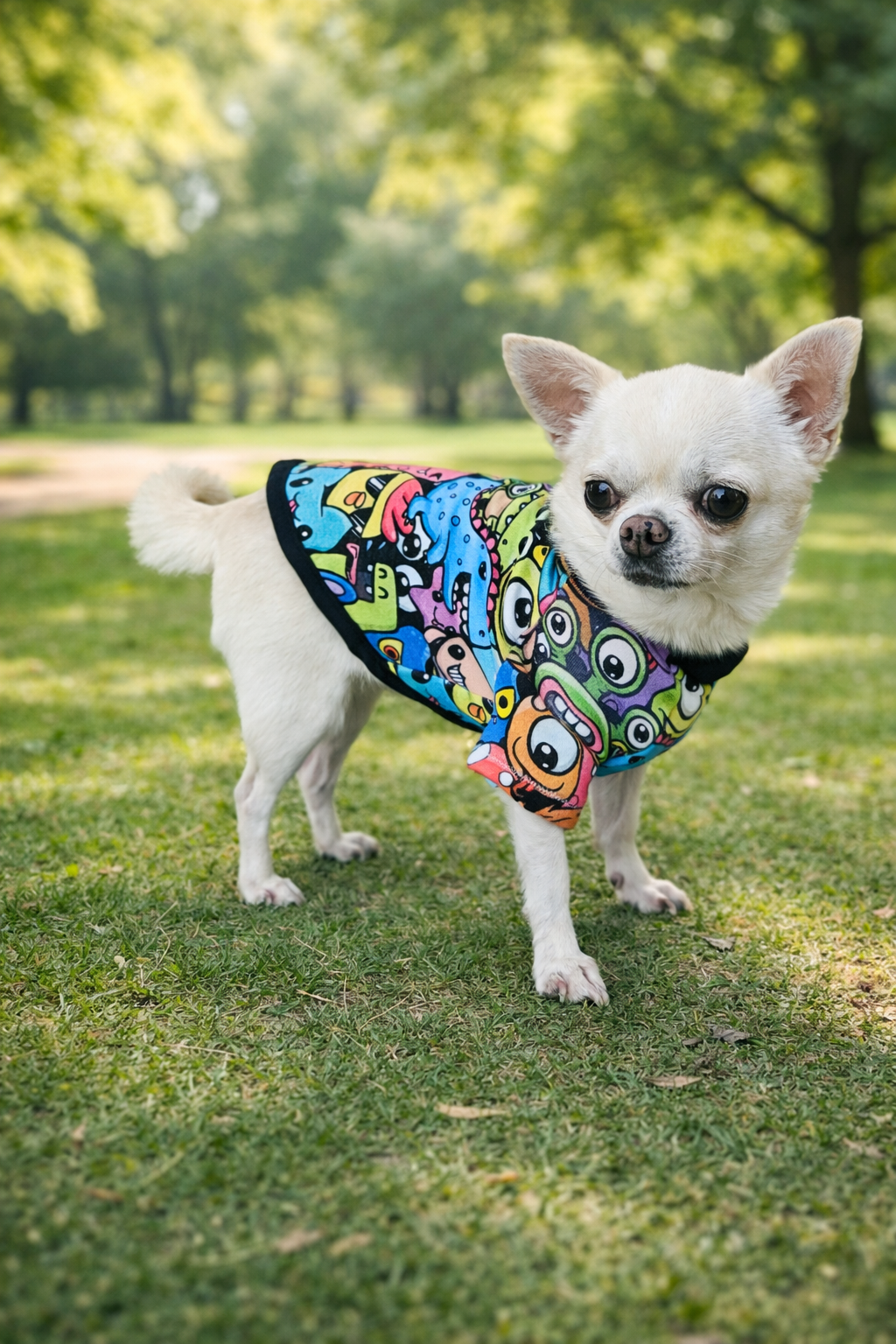 T shirt cagnolino CARTAMODELLO Pet-love  taglia piccola-media S a XL