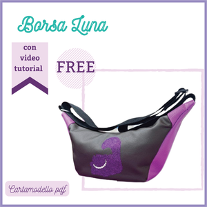 Borsa Luna cartamodello GRATUITO con video tutorial