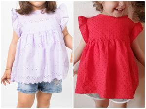 Blusa-vestito CARTAMODELLO bambina Amélie, da taglia 6 mesi a 11 anni Amélie