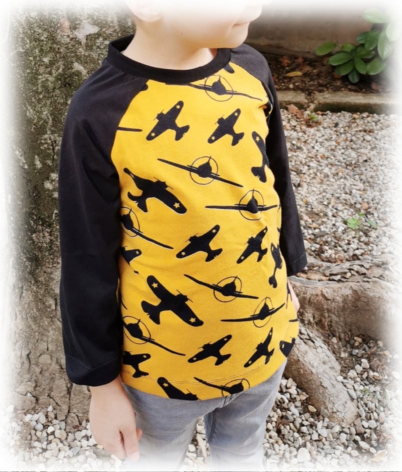 maglia raglan CARTAMODELLO PDF bambino manica staccabile