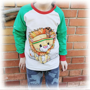 maglia raglan CARTAMODELLO PDF bambino manica staccabile