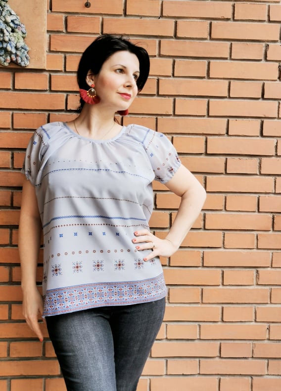 t shirt CARTAMODELLO PDF donna facile da taglia S a 3xl