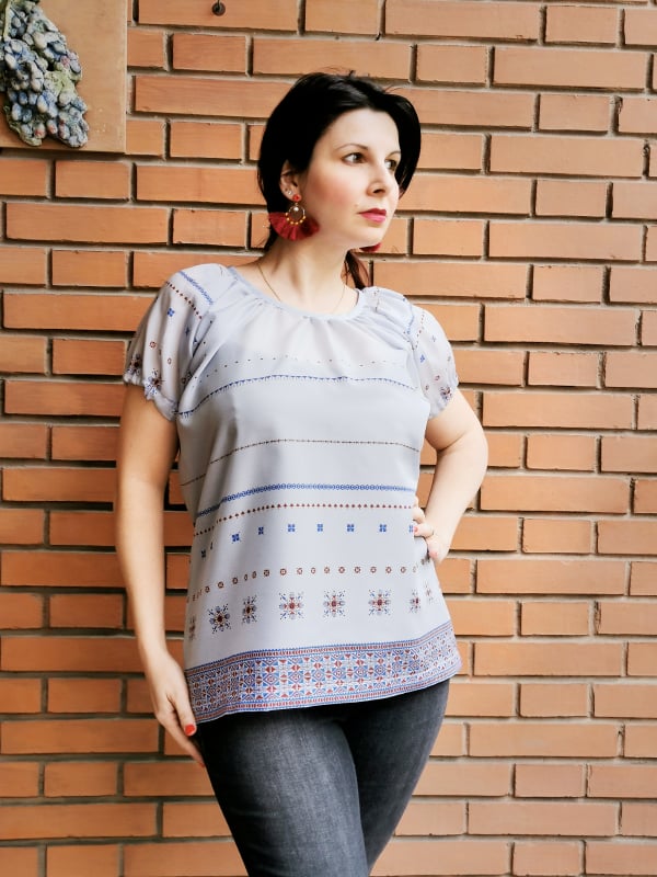 t shirt CARTAMODELLO PDF donna facile da taglia S a 3xl