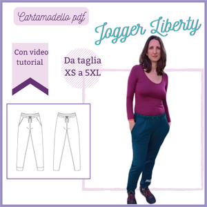 Pantalone jogger CARTAMODELLO femminile da taglia da xs a 5xl