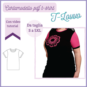 T shirt CARTAMODELLO donna da taglia S a 5xl!